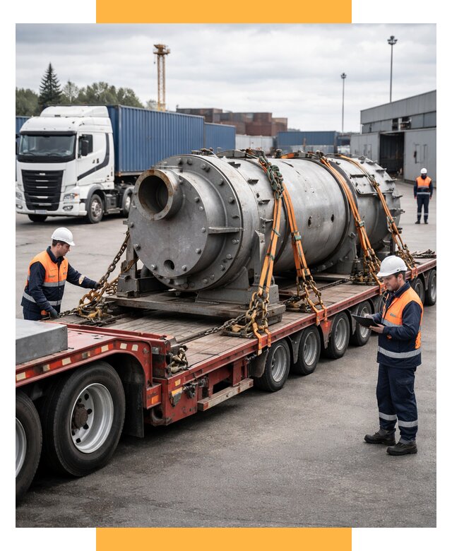 Перевозка тяжеловесных грузов под ключ от 153510 р. | СетСервис-Сгп