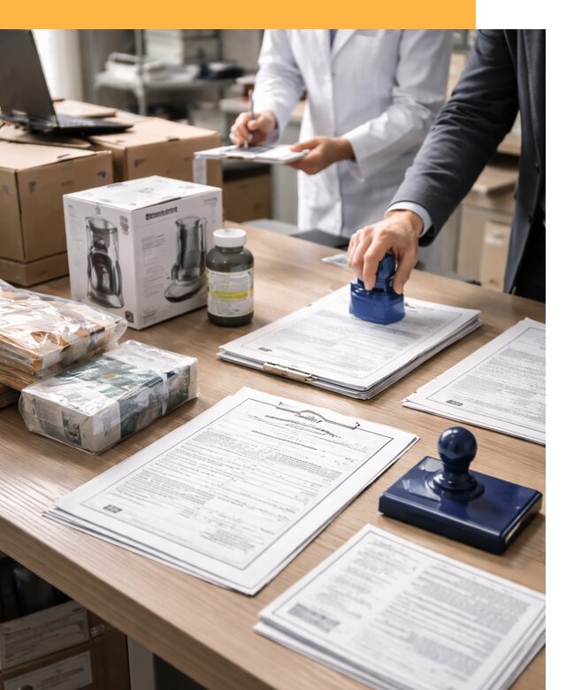 Сертификация импортных товаров от 12281 с таможенным сопровождением